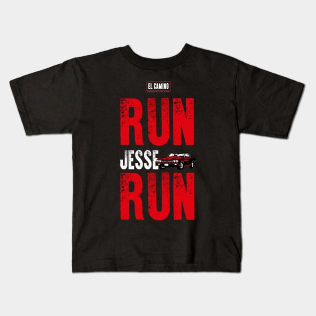 EL CAMINO A BREAKING BAD MOVIE: RUN JESSE RUN Kids T-Shirt by FunGangStore